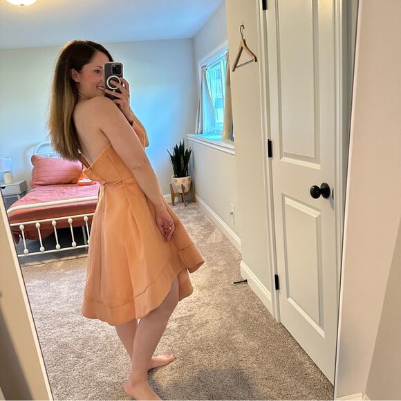 C/MEO Collective Orange Sleeveless Maxi Dress Small - Picture 4 of 10